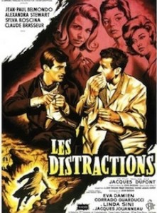 Les distractions avec Jean-Paul Belmondo en 1960.