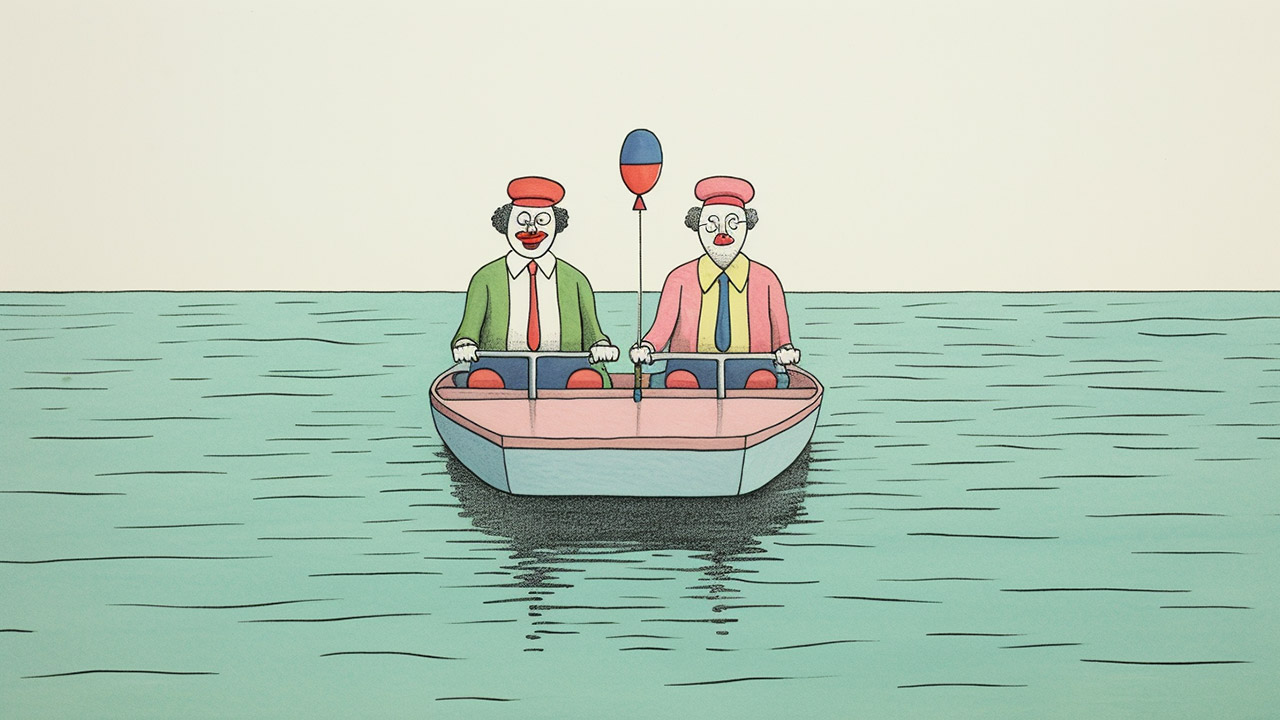 Hollandouille et CalimAyrault sont sur un pédalo…!