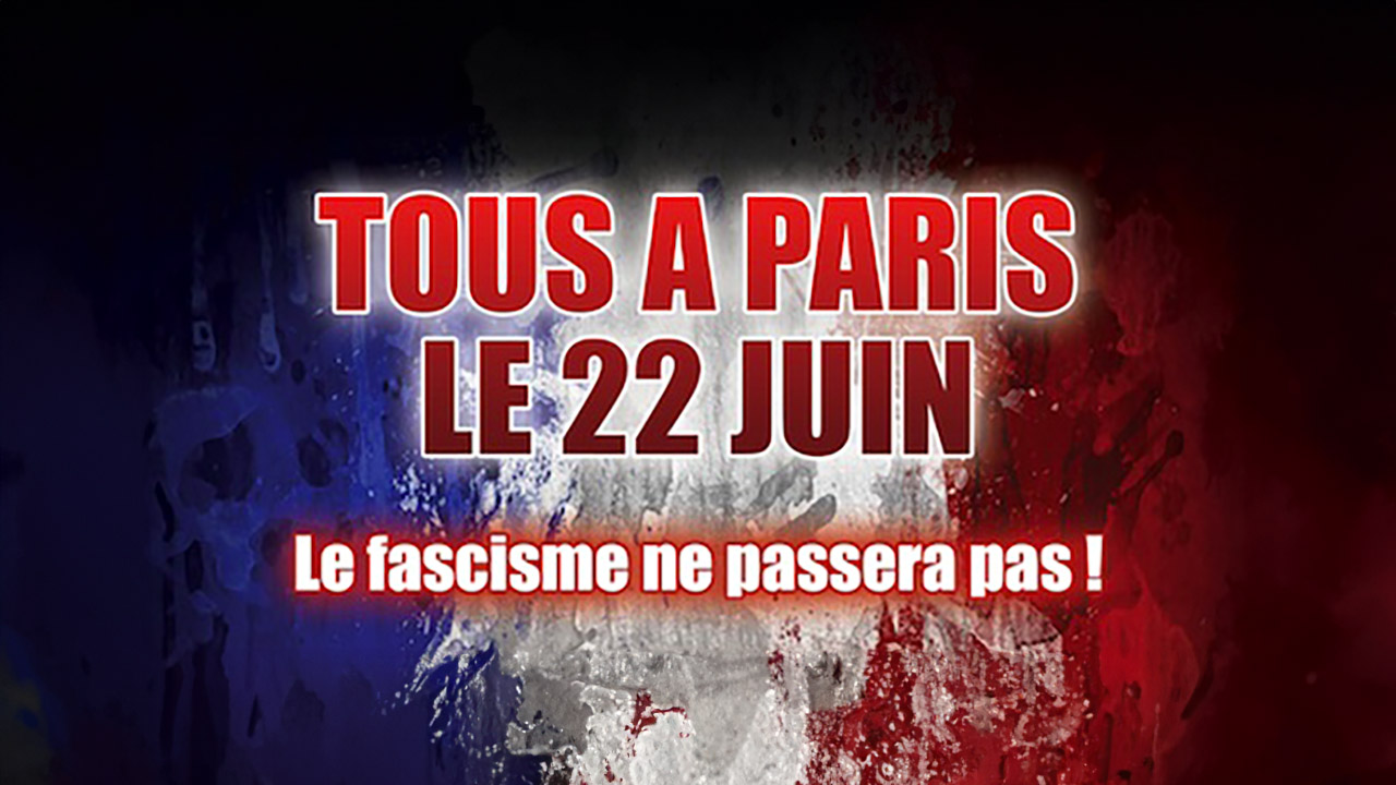 « Non aux islamo-racailles, non aux antifas, le fascisme ne passera pas ! » « Non aux islamo-racailles, non aux antifas, le fascisme ne passera pas ! »