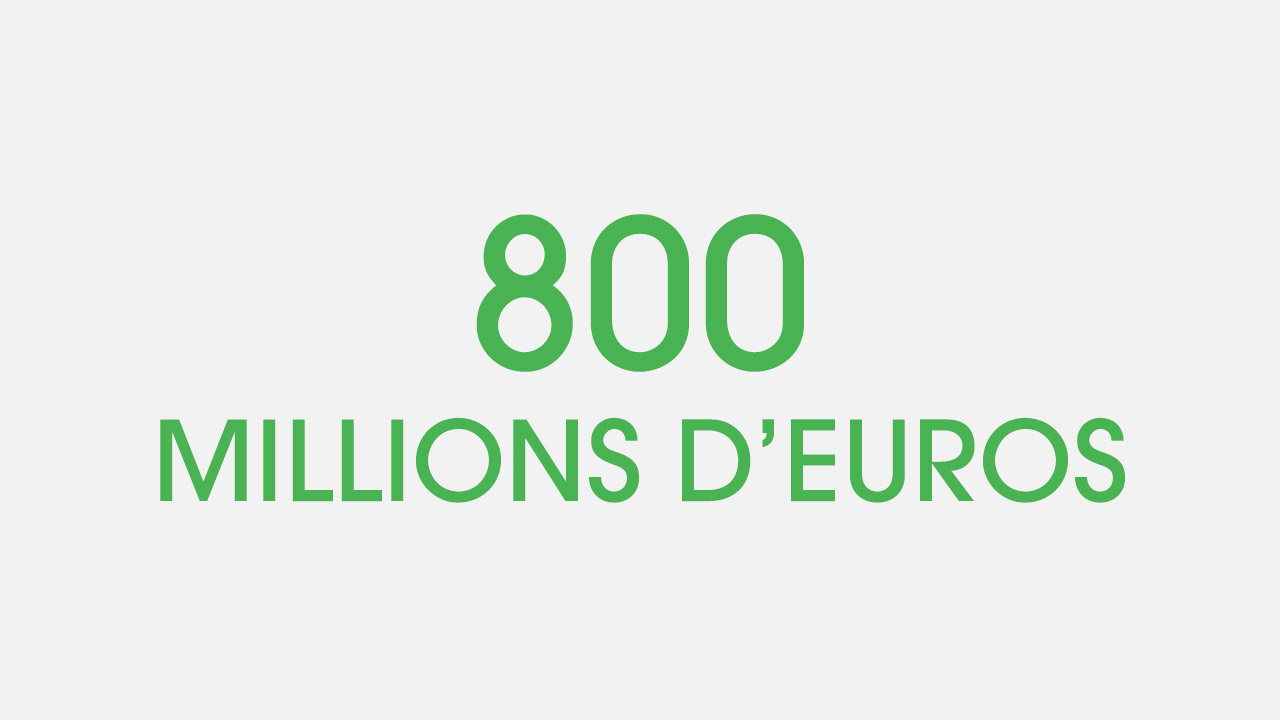800 millions d’euros