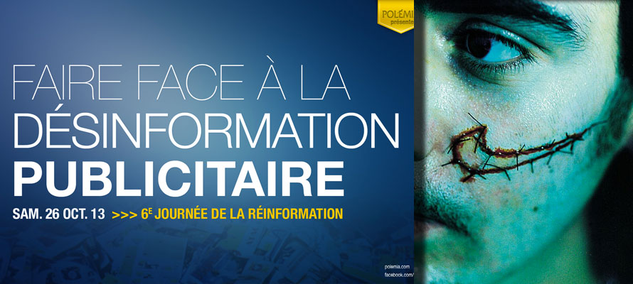 Comment échapper à la désinformation publicitaire ? S’inscrire pour le 26 octobre 2013