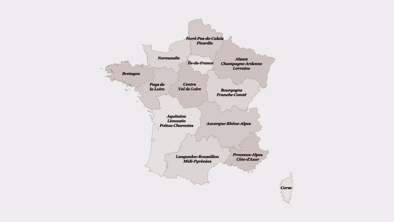 Forte déception des Français face à la nouvelle carte des régions