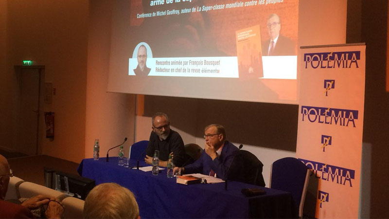 Succès pour la conférence de Michel Geoffroy sur la super-classe mondiale