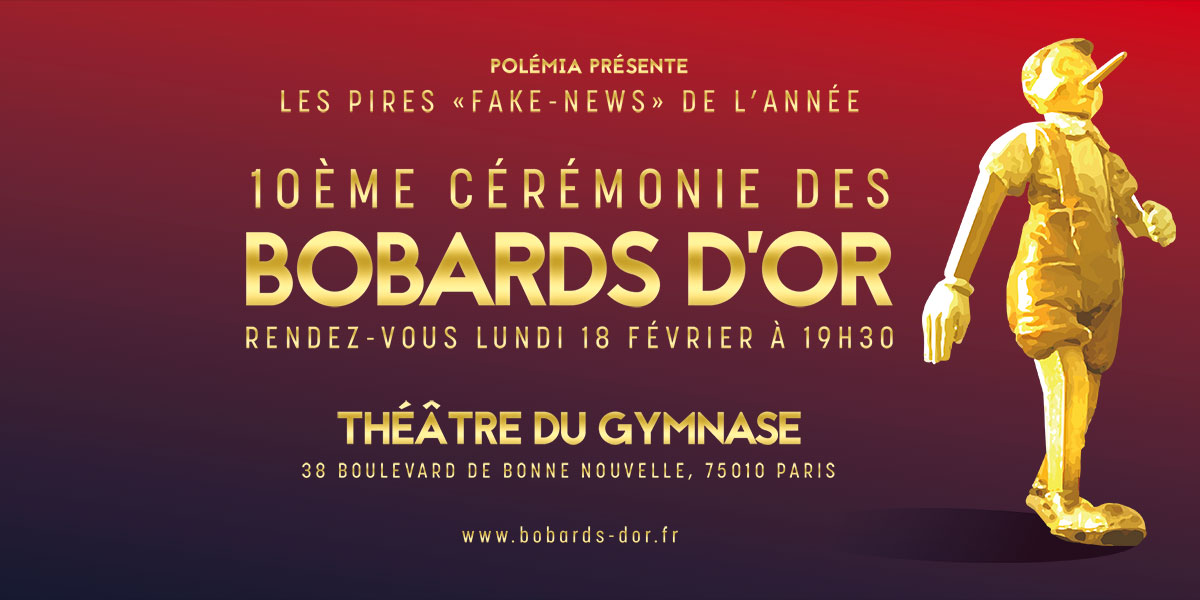 Communiqué de presse : 10e Cérémonie des Bobards d’or