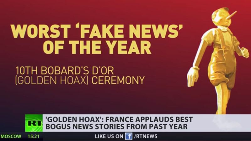 Russia Today propulse les Bobards d’Or à l’international