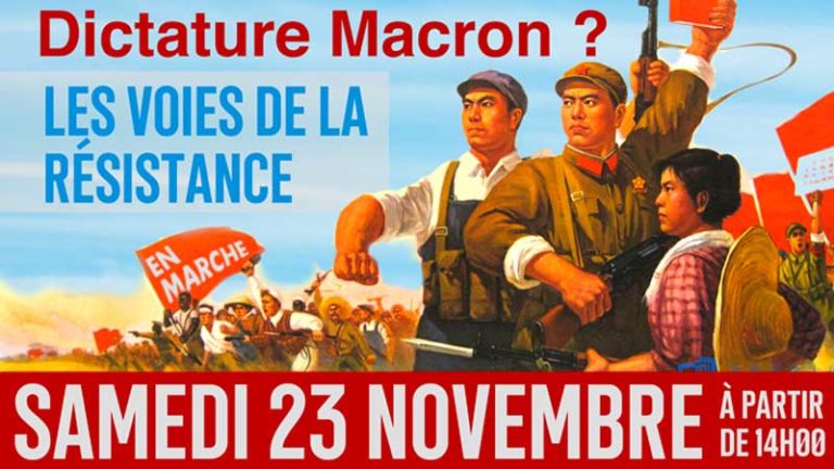 Le programme du Forum de la Dissidence sur la « Dictature Macron » - 23 nov 2019