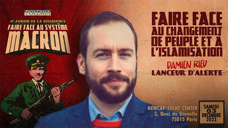 Faire face au changement de peuple et à l’islamisation, par Damien Rieu [Vidéo]