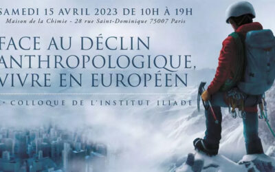 Colloque Iliade 2023 avec Jean-Yves Le Gallou : debout face au « dernier homme »