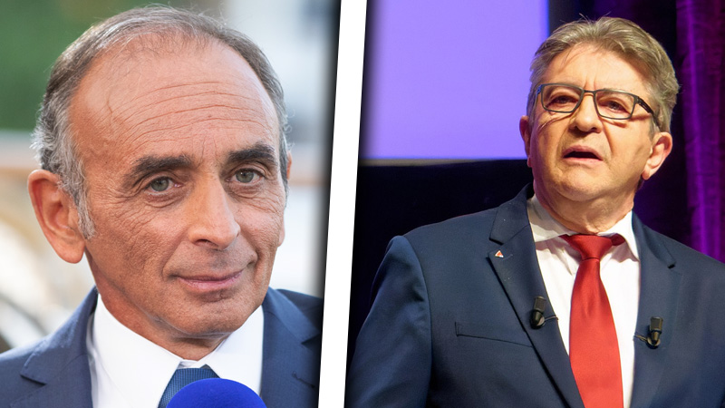Éric Zemmour et Jean-Luc Mélenchon face aux interdictions