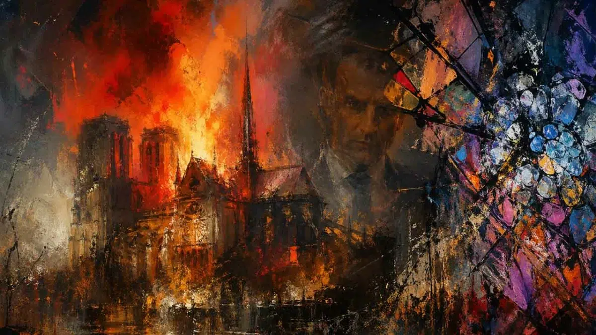 Notre-Dame : de l'incendie à la substitution des vitraux par Emmanuel Macron
