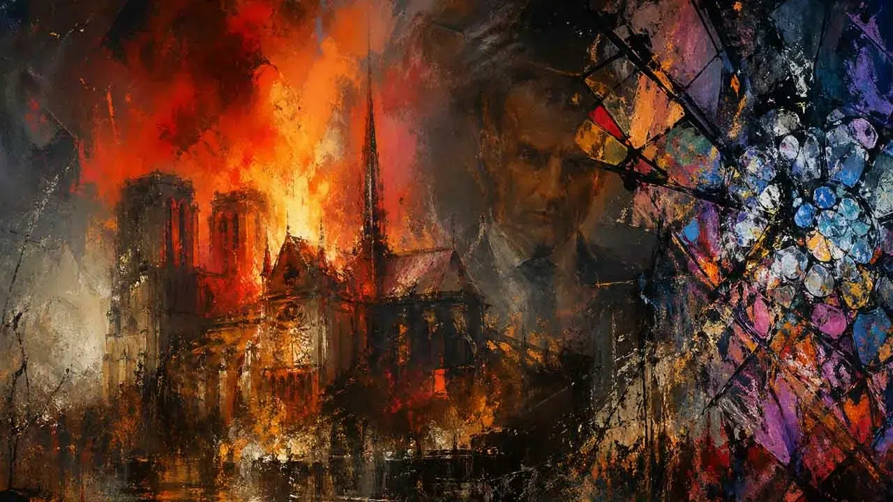 Notre-Dame : de l&rsquo;incendie à la substitution des vitraux par Emmanuel Macron