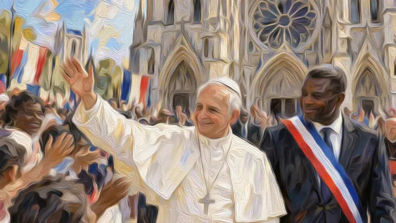 Le pape en terrain miné à Saint-Denis Le pape en terrain miné à Saint-Denis
