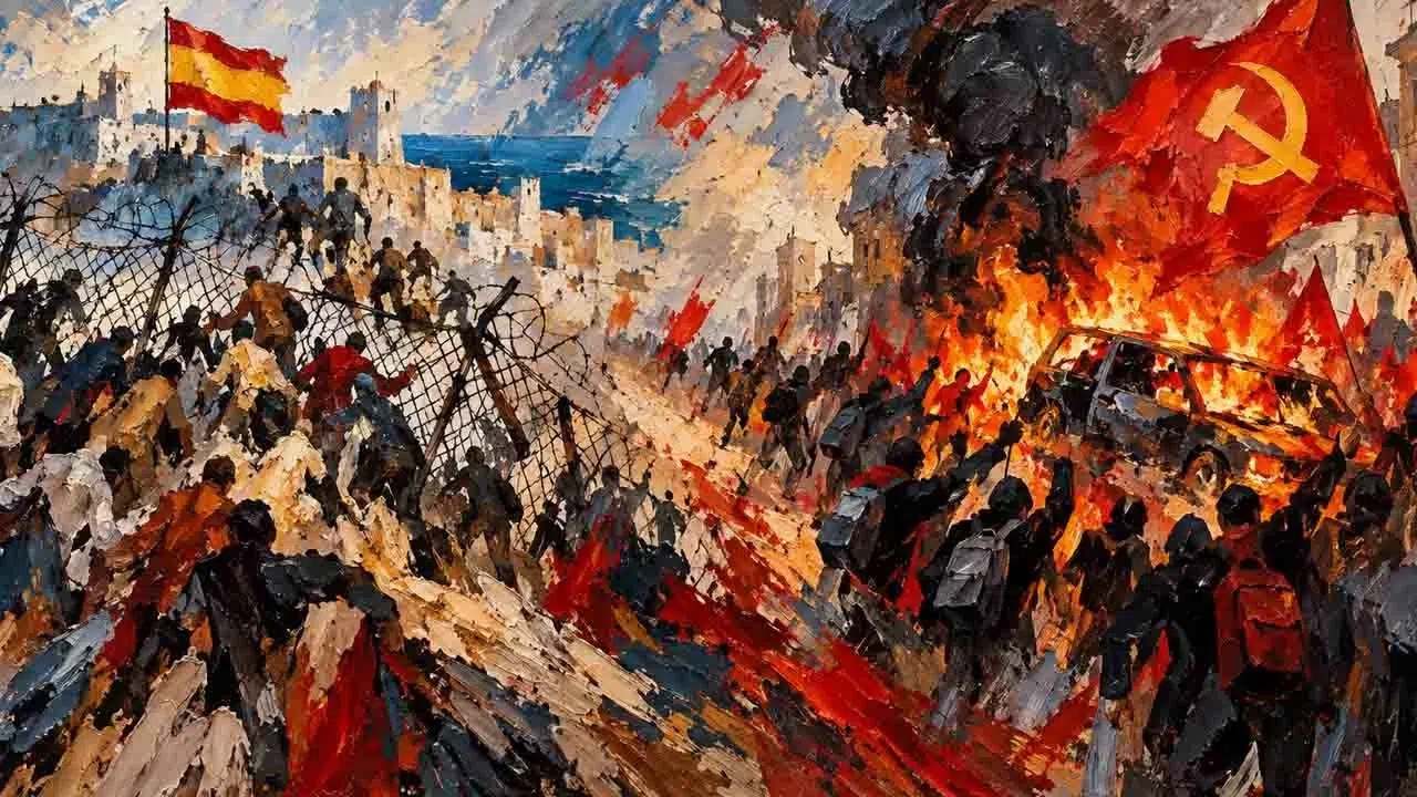 Des lycéens à Ceuta, les choix idéologiques des médias Des lycéens à Ceuta, les choix idéologiques des médias